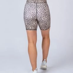 Muscle Nation 30% EOFY SALE Maternity Bike Shorts - Yellow Leopard
