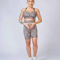 Muscle Nation 30% EOFY SALE Maternity Bike Shorts - Yellow Leopard 11 Muscle Nation 30% EOFY SALE Maternity Bike Shorts - Yellow Leopard