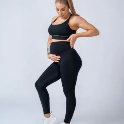 Muscle Nation Maternity Bra - Black 30% EOFY SALE