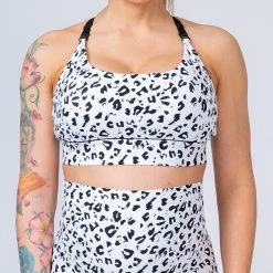 Muscle Nation 30% EOFY SALE Maternity Bra - Snow Leopard