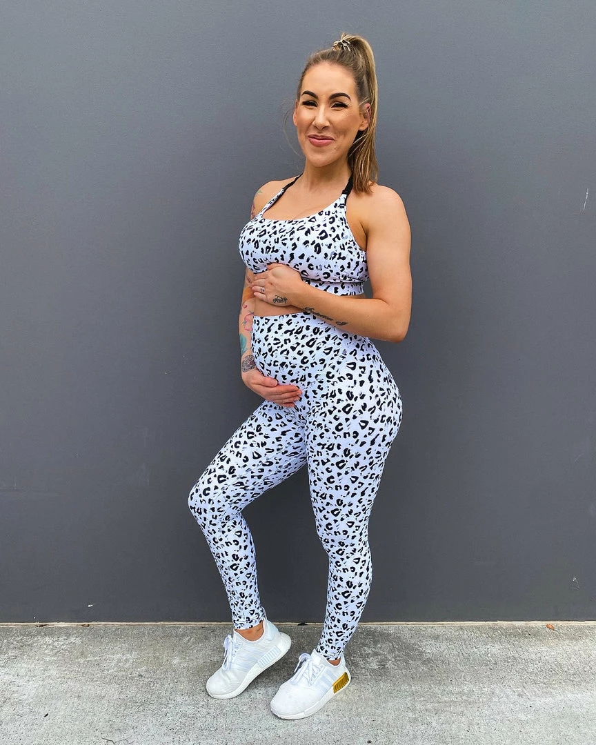 Muscle Nation 30% EOFY SALE Maternity Bra - Snow Leopard 5 Muscle Nation 30% EOFY SALE Maternity Bra - Snow Leopard