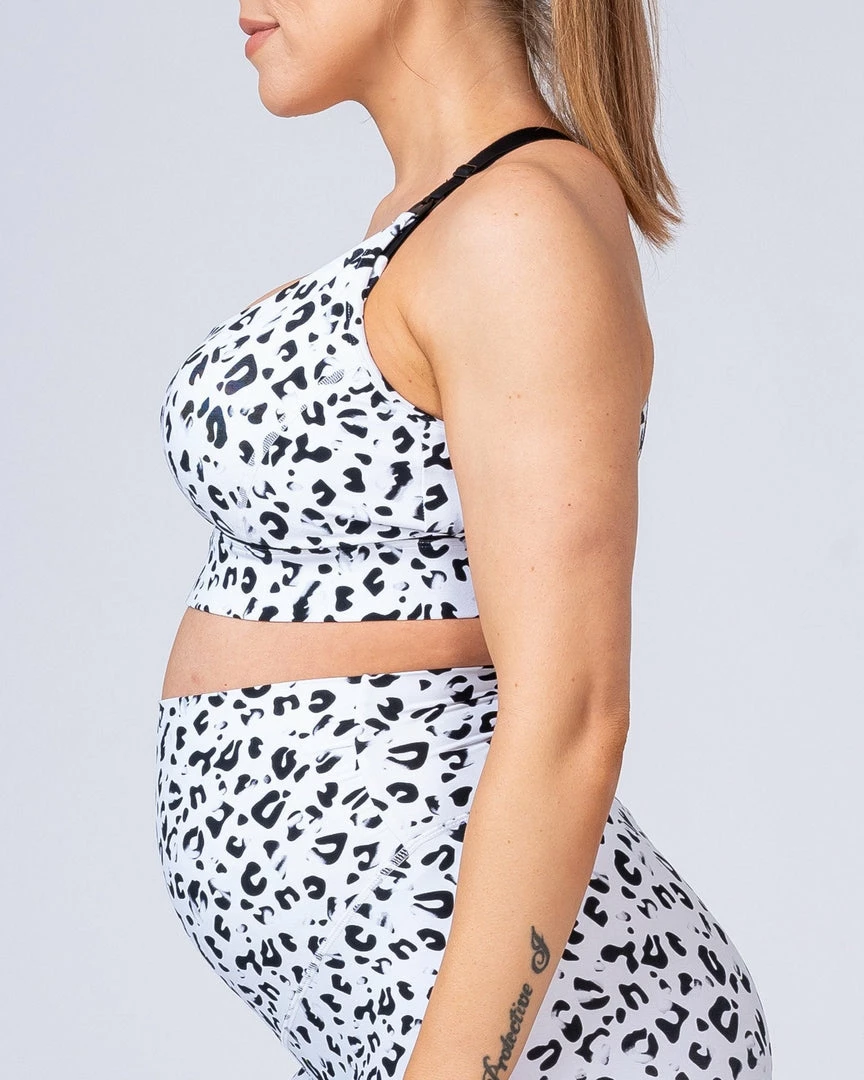 Muscle Nation 30% EOFY SALE Maternity Bra - Snow Leopard 7 Muscle Nation 30% EOFY SALE Maternity Bra - Snow Leopard