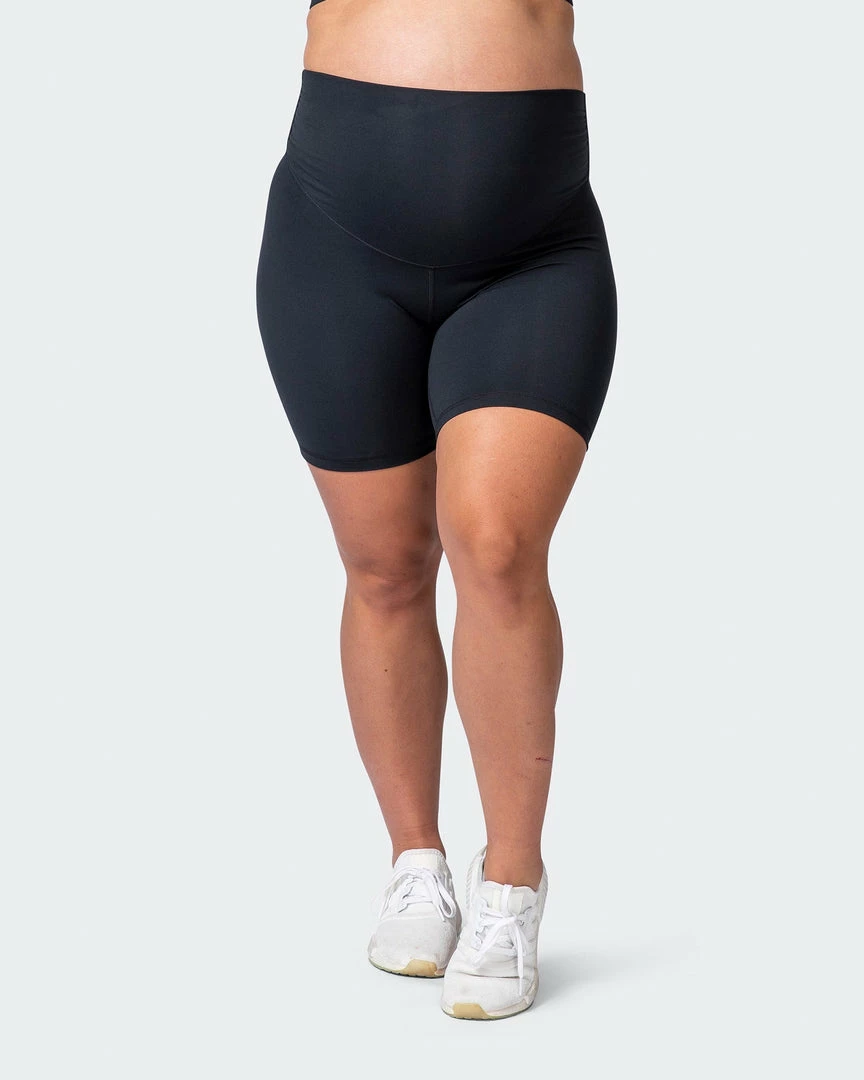 Muscle Nation Maternity Everyday Bike Short - Black 5 Muscle Nation Maternity Everyday Bike Short - Black