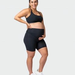 Muscle Nation Maternity Everyday Bike Short - Black 19 Muscle Nation Maternity Everyday Bike Short - Black
