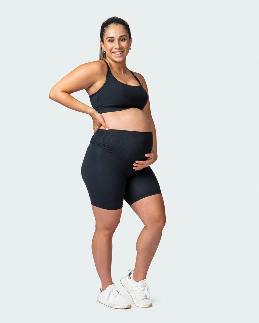 Muscle Nation Maternity Everyday Bike Short - Black 11 Muscle Nation Maternity Everyday Bike Short - Black