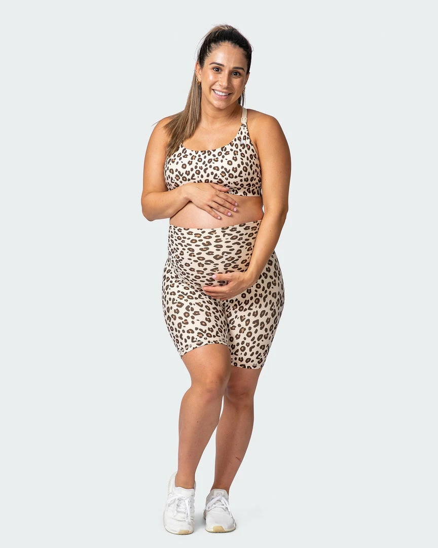 Muscle Nation 30% EOFY SALE Maternity Everyday Bike Short - Cheetah Print 4 Muscle Nation 30% EOFY SALE Maternity Everyday Bike Short - Cheetah Print