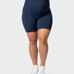 Muscle Nation Maternity Everyday Bike Short - Navy