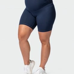 Muscle Nation Maternity Everyday Bike Short - Navy