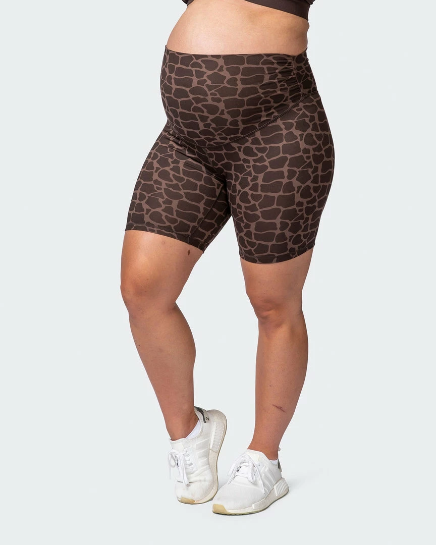 Muscle Nation Maternity Everyday Bike Short - Tonal Giraffe Print 30% EOFY SALE 6 Muscle Nation Maternity Everyday Bike Short - Tonal Giraffe Print 30% EOFY SALE