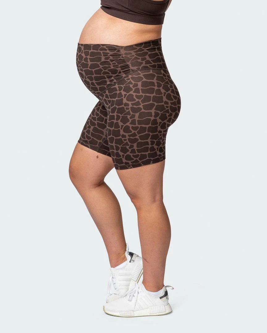 Muscle Nation Maternity Everyday Bike Short - Tonal Giraffe Print 30% EOFY SALE 7 Muscle Nation Maternity Everyday Bike Short - Tonal Giraffe Print 30% EOFY SALE