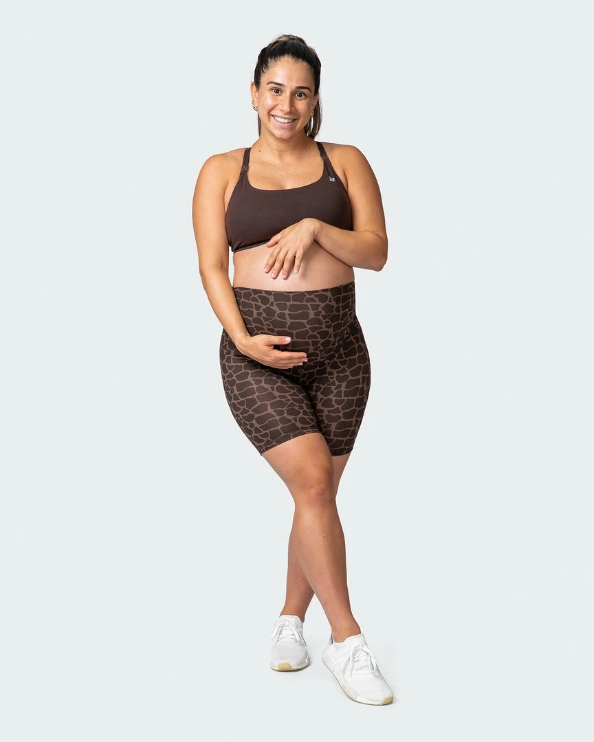 Muscle Nation Maternity Everyday Bike Short - Tonal Giraffe Print 30% EOFY SALE 10 Muscle Nation Maternity Everyday Bike Short - Tonal Giraffe Print 30% EOFY SALE