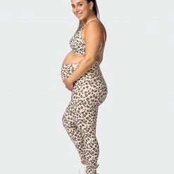 Muscle Nation 30% EOFY SALE Maternity Everyday Leggings - Cheetah Print