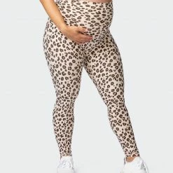 Muscle Nation 30% EOFY SALE Maternity Everyday Leggings - Cheetah Print