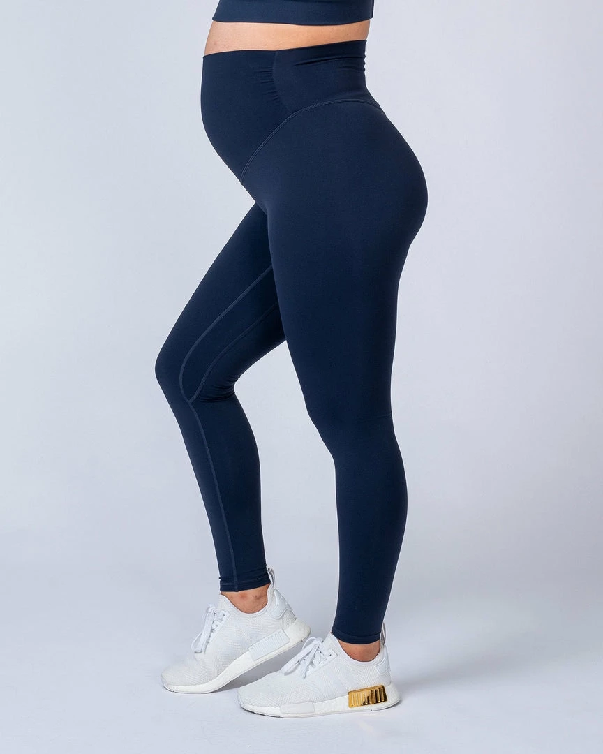 Muscle Nation Maternity Leggings - Navy 3 Muscle Nation Maternity Leggings - Navy