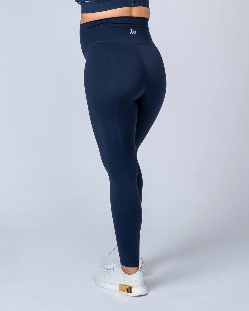 Muscle Nation Maternity Leggings - Navy 7 Muscle Nation Maternity Leggings - Navy