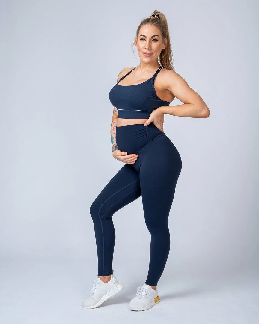 Muscle Nation Maternity Leggings - Navy 8 Muscle Nation Maternity Leggings - Navy
