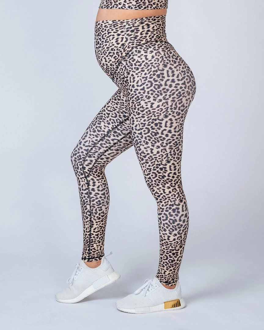 Muscle Nation Maternity Leggings - Yellow Leopard 3 Muscle Nation Maternity Leggings - Yellow Leopard
