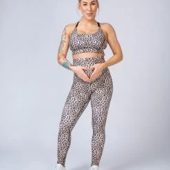 Muscle Nation Maternity Leggings - Yellow Leopard 9 Muscle Nation Maternity Leggings - Yellow Leopard