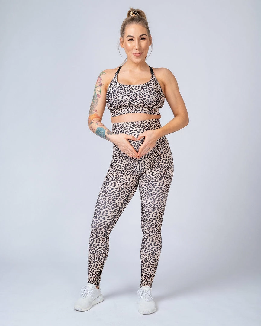 Muscle Nation Maternity Leggings - Yellow Leopard 5 Muscle Nation Maternity Leggings - Yellow Leopard