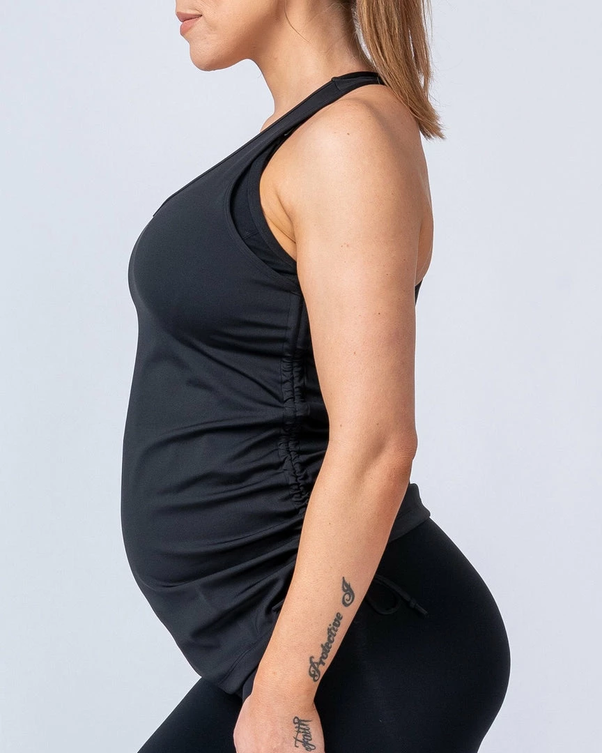 Muscle Nation Maternity Tank - Black Womens 3 Muscle Nation Maternity Tank - Black Womens