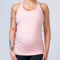 Muscle Nation Maternity Tank - Pink Womens 16 Muscle Nation Maternity Tank - Pink Womens