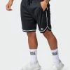 Muscle Nation Basketball 8" Shorts - Black