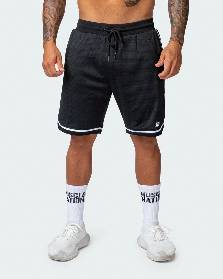Muscle Nation Basketball 8" Shorts - Black 12 Muscle Nation Basketball 8" Shorts - Black