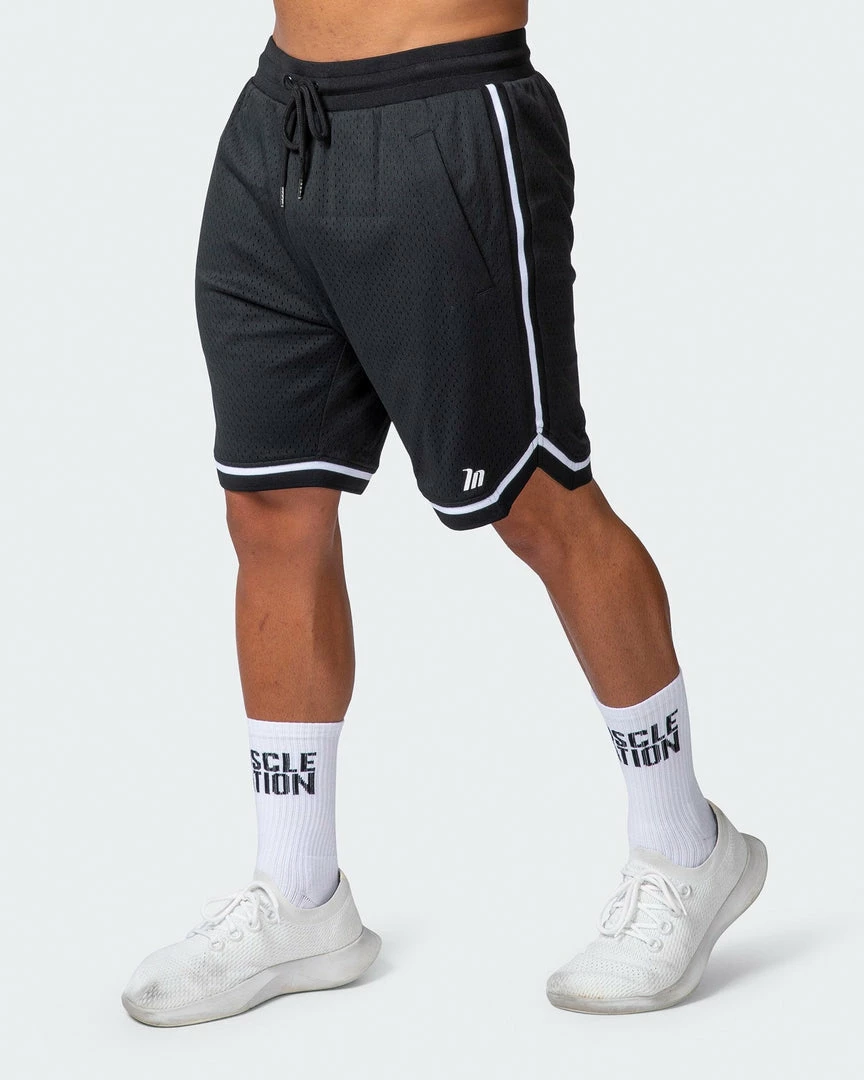 Muscle Nation Basketball 8" Shorts - Black 5 Muscle Nation Basketball 8" Shorts - Black