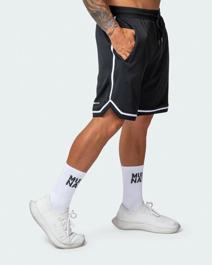 Muscle Nation Basketball 8" Shorts - Black 6 Muscle Nation Basketball 8" Shorts - Black