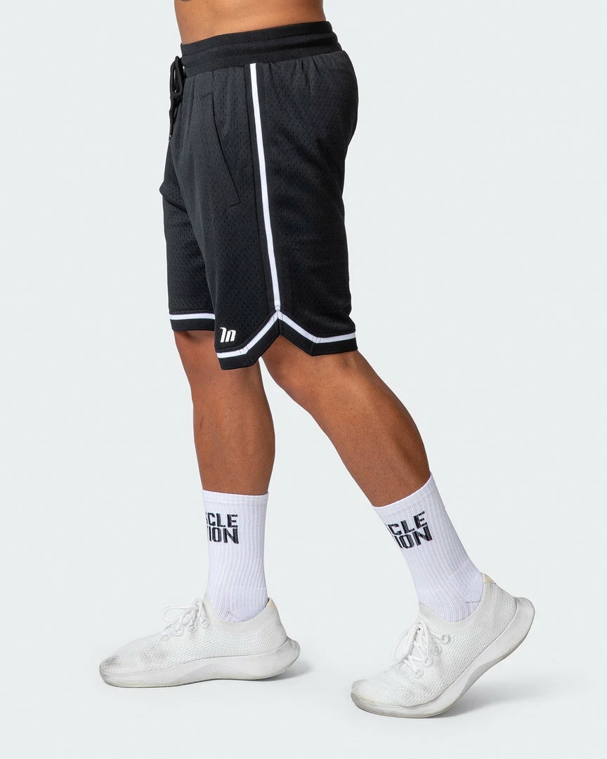 Muscle Nation Basketball 8" Shorts - Black 8 Muscle Nation Basketball 8" Shorts - Black