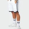 Muscle Nation 30% EOFY SALE Basketball 8" Shorts - White