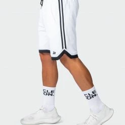 Muscle Nation 30% EOFY SALE Basketball 8" Shorts - White 13 Muscle Nation 30% EOFY SALE Basketball 8