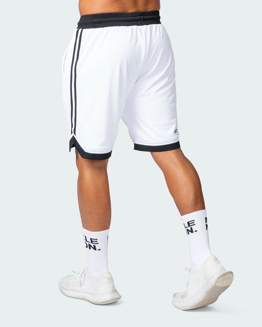 Muscle Nation 30% EOFY SALE Basketball 8" Shorts - White 7 Muscle Nation 30% EOFY SALE Basketball 8" Shorts - White