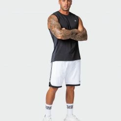 Muscle Nation 30% EOFY SALE Basketball 8" Shorts - White 16 Muscle Nation 30% EOFY SALE Basketball 8