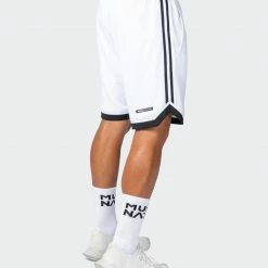 Muscle Nation 30% EOFY SALE Basketball 8" Shorts - White 17 Muscle Nation 30% EOFY SALE Basketball 8