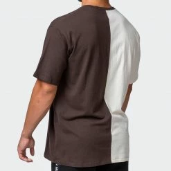 Muscle Nation Mens Athletica Oversized Tee - Cocoa / Dew