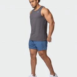 Muscle Nation Mens Basic Tank - Charcoal