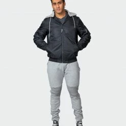 Muscle Nation Mens Bomber Jacket - Black Athletica