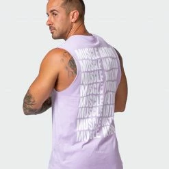 Muscle Nation Box Wave Tank - Royal Lavender Mens 16 Muscle Nation Box Wave Tank - Royal Lavender Mens