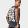 Muscle Nation Box Wave Vintage Tank - Washed Black