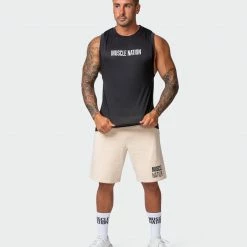 Muscle Nation Burly Training Tank - Black Mens