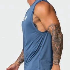 Muscle Nation Mens Burly Training Tank - Denim Blue 12 Muscle Nation Mens Burly Training Tank - Denim Blue
