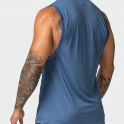 Muscle Nation Mens Burly Training Tank - Denim Blue 13 Muscle Nation Mens Burly Training Tank - Denim Blue