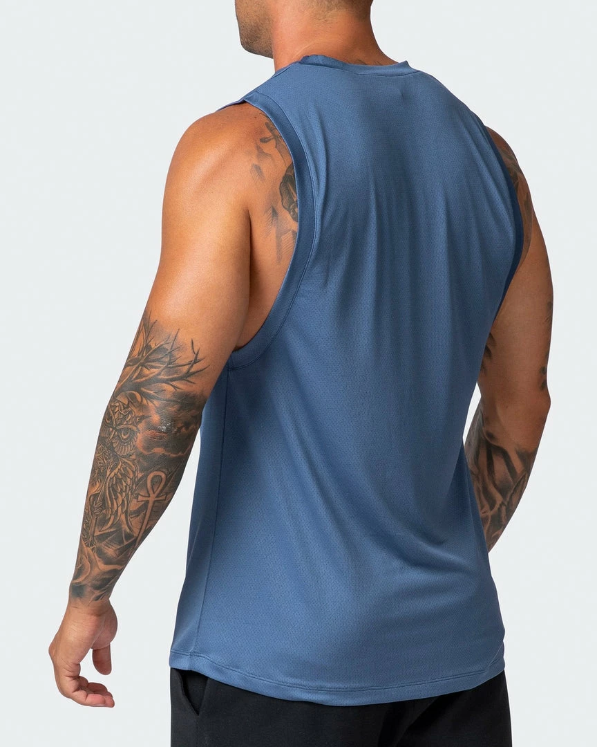 Muscle Nation Mens Burly Training Tank - Denim Blue 7 Muscle Nation Mens Burly Training Tank - Denim Blue