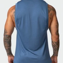 Muscle Nation Mens Burly Training Tank - Denim Blue 14 Muscle Nation Mens Burly Training Tank - Denim Blue
