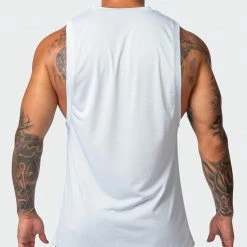 Muscle Nation Burly Training Tank - Light Grey Mens 13 Muscle Nation Burly Training Tank - Light Grey Mens
