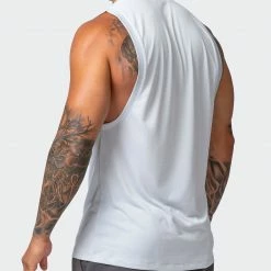 Muscle Nation Burly Training Tank - Light Grey Mens 14 Muscle Nation Burly Training Tank - Light Grey Mens