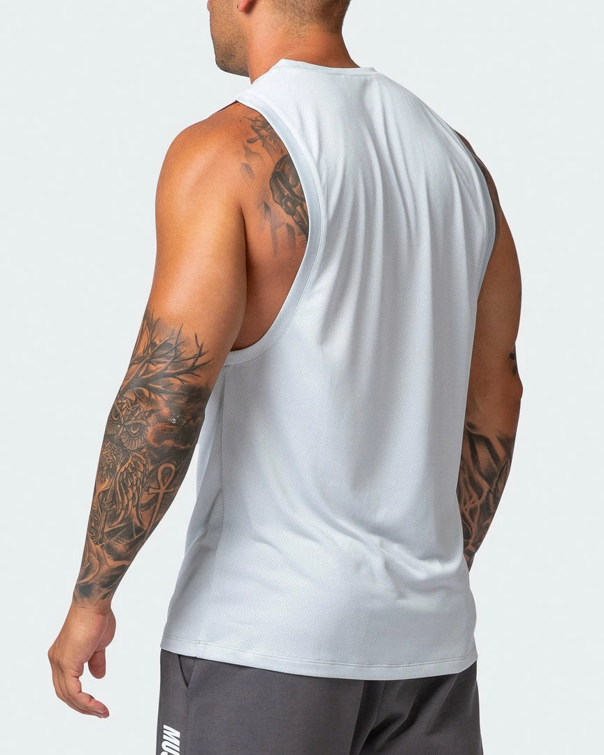 Muscle Nation Burly Training Tank - Light Grey Mens 8 Muscle Nation Burly Training Tank - Light Grey Mens