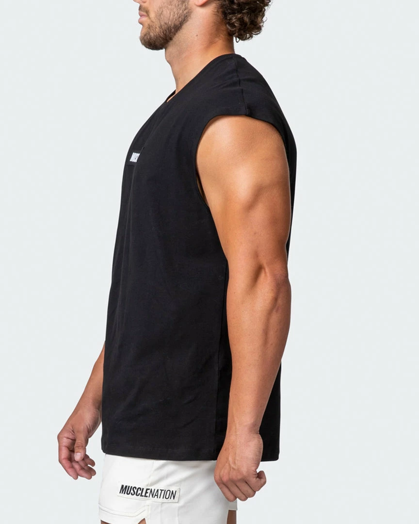 Muscle Nation Sleeveless Tee - Black 30% EOFY SALE 7 Muscle Nation Sleeveless Tee - Black 30% EOFY SALE