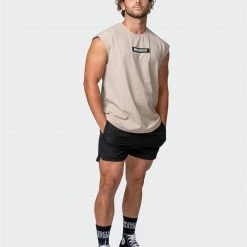 Muscle Nation Sleeveless Tee - Bone 30% EOFY SALE